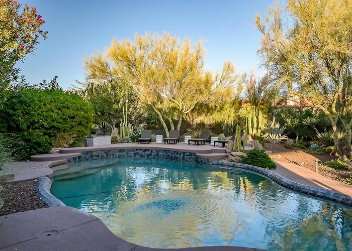 Villa 1-acre Backyard 4br Pickleball, Sauna, Saltroom, Gym, Wellness Cave Creek